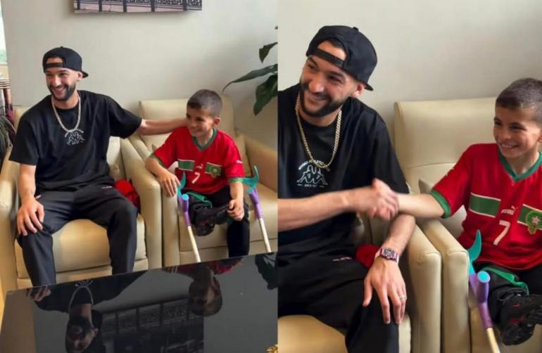  زياش يصنع الفرح خارج الملعب… قصة إنسانية تهز قلوب المغاربة قبل موقعة الحسم