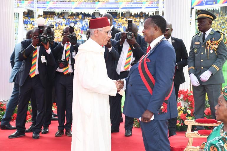 السيد الطالبي العلمي يمثل جلالة الملك في حفل تنصيب رئيس جمهورية الكونغو