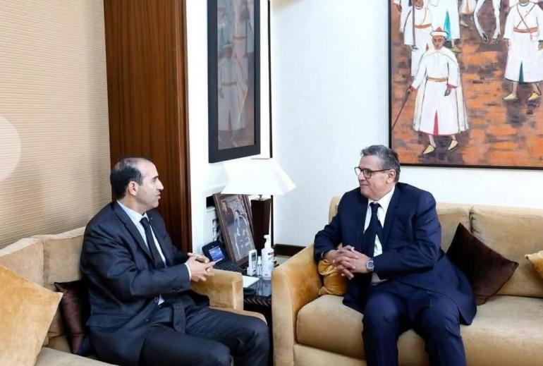 السيد رئيس الحكومة يستقبل رئيس الهيئة الوطنية للنزاهة والوقاية من الرشوة ومحاربتها