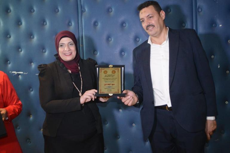 تكريم الباحثة والإعلامية سها البغدادي في قصر ثقافة الجيزة لدورها الوطني ومحاربتها للفكر المتطرف