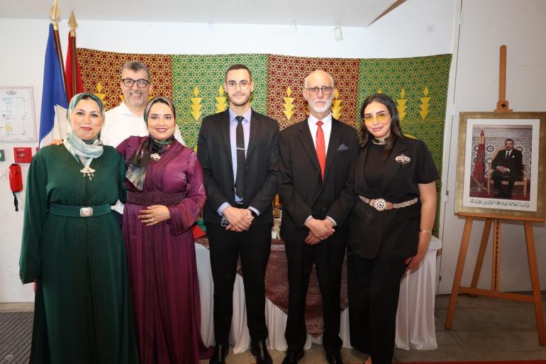 السيد القنصل العام بأورلي إبراهيم رزقي ينظم حفل استقبال بمناسبة عيد العرش المجيد